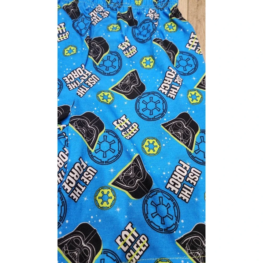Lego Star Wars Boys Pajama Lounge Shorts Size 8 Darth Vader Black Blue Sleepwear